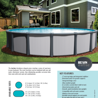 Anchor 54” Above Ground Pool Kit – Round & Oval – North West